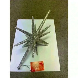 Burton + Burton silver star ornament